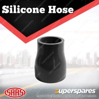 SAAS Silicone Hose Straight Reducer 51 x 63 x 127mm Black Multi Ply Construction