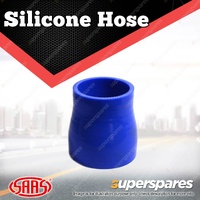 SAAS Silicone Hose Straight Reducer 57 x 70 x 76mm Blue Multi Ply Construction