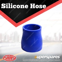 SAAS Silicone Hose Straight Reducer 57 x 76 x 76mm Blue Multi Ply Construction