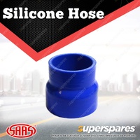 SAAS Silicone Hose Straight Reducer 63 x 70 x 76mm Blue Multi Ply Construction