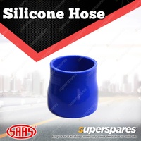 SAAS Silicone Hose Straight Reducer 70 x 76 x 76mm Blue Multi Ply Construction
