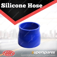 SAAS Silicone Hose Straight Reducer 76 x 95 x 76mm Blue Multi Ply Construction
