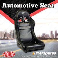 1 x SAAS Sports Seat Fixed Back Mach II Black PU Leather - ADR Compliant
