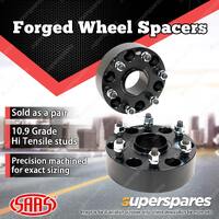 2 x SAAS Forged Wheel Spacers 25mm for Toyota FJ Cruiser Hilux KUN26 Universal