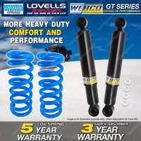Rear Webco HD Shock Absorbers HD Raised Springs for NISSAN PATHFINDER R50 3.3
