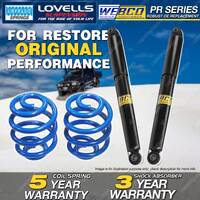 Rear Webco Shock Absorbers Lovells Sport Low Springs for FORD Falcon BA BF I II
