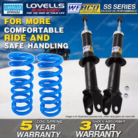 Front Webco Shock Absorbers Lovells STD Springs for FORD Falcon BA BF I Ute XR8
