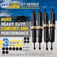 Front + Rear Webco HD Pro Shock Absorbers for NISSAN PATROL MQ MK 4WD Wagon Ute