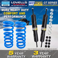 Front Webco Shock Absorbers Lovells Raised Spring for NISSAN Patrol GU Y61 88-ON