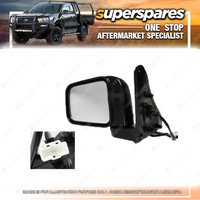Superspares Left Black Electric Door Mirror for Nissan Patrol GU 12/1997-05/2015