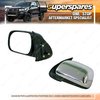 LH Chrome Manual Door Mirror for Toyota Hilux TGN16 26 KUN16 26 GGN15 25 05-11