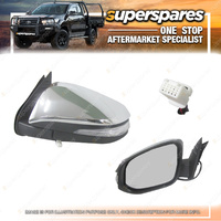 Superspares LH Chrome E/ Door Mirror With Blinker for Toyota Hilux TGN KUN GGN