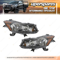 Superspares Headlight Amber Blinker Set for Honda Accord CP 02/2008-05/2013