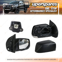 RH Black Door Mirror W/ LIGHT FOLDING No HEATED for Holden Colorado RG 12-16