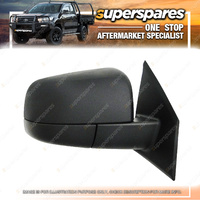 Superspares Left Black Electric Door Mirror for Mazda Bt 50 UP UR 10/2011-2016
