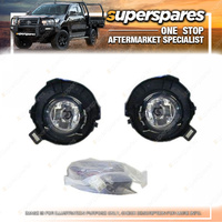 Superspares Fog Light Driving Lamp Kit for Nissan Navara D40 12/2005-2015