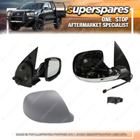 Right E-Door Mirror Black for Volkswagen Amarok 2H 2 Without Antennal Hole