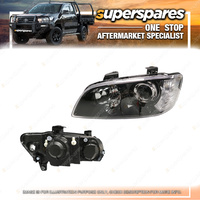 Superspares Headlight Black Left Hand Side for Holden Commodore VE Series 1