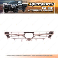 Superspares Front Grille for Toyota Camry AVV50 Series 2 Smoky Chrome