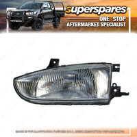 Superspares Right Hand Side Headlight for Hyundai Lantra J1 07/1993-09/1995