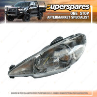 Superspares Right Hand Side Headlight for Peugeot 206 10/1999-09/2007