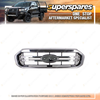 Superspares Front Grille for Ford Ranger PX 07/2018-12/2022 Chrome Painting