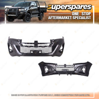 Superspares Front Bar Cover for Toyota Hilux GGN GUN 2018-2020 Without Hole