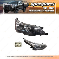 Superspares Right Hand Side Headlight for Toyota Corolla ZRE172 11/2016-12/2019