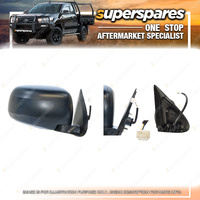 Superspares RH Door Mirror Black for Mitsubishi Triton MQ 2015-2018 Electric