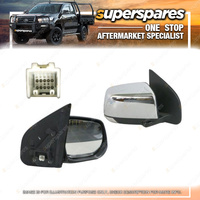 Superspares Right Hand Side Door Mirror for Isuzu MU-X RF 02/2017-05/2021 Chrome