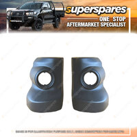 Right & Left Rear Bar End Black for Mitsubishi Triton ML MN 07/2006-12/2014