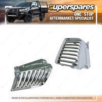 Chrome Grille Right & Left Side for Mitsubishi Triton Ml 07/2006 - 08/2009