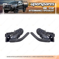 Right & Left Front Inner Door Handle for Mazda Tribute Black 03/2001-05/2006