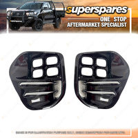 Right & Left Hand Side Fog Light Covers for Kia Sportage QL 10/2015-04/2018
