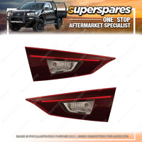 Right & Left Hand Side Inner Tail Lights for Mazda 3 BM BN 11/2013-01/2019