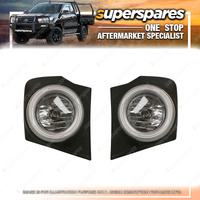 Right & Left Hand Side Fog Lights for Mitsubishi Triton MQ 01/2015-10/2018