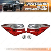 Right & Left Outer Tail Lights for Toyota Corolla ZRE172 11/2016-12/2019