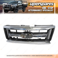 Superspares Chrome/Black Front Grille for Ford Ranger PK 05/2009-08/2011