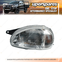 Superspares Left Hand Side Headlight for Holden Barina SB 04/1994-03/2001