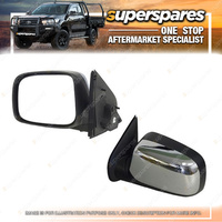 Electric Door Mirror Left Hand Side for Holden Colorado RC CHROME/BLACK