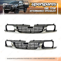 Superspares Chrome Front Grille for Holden Rodeo TF 01/1997-04/2002