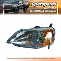 Superspares Left Hand Side Headlight for Honda Civic ES SEDAN 2000-2002