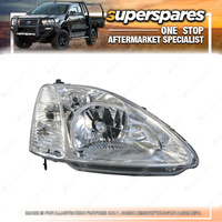 Superspares Head Light Right Hand Side for Honda Civic Eu 10/2000-12/2002