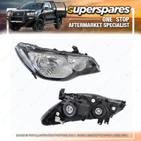 Superspares Head Light Right Hand Side for Honda Civic Fd 02/2006-On