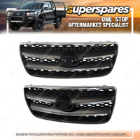 Front Grille for Hyundai Santa Fe CM Black With Chrome Mould 05/2006-10/2009