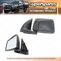 Superspares Left Manual Door Mirror for Mitsubishi Triton MJ 09/1992-08/1996
