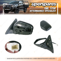 Left Black Electric Door Mirror for Mitsubishi Triton ML MN 07/2006-12/2014
