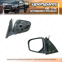 Left Chrome Electric Door Mirror for Mitsubishi Triton ML MN 07/2006-12/2014