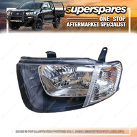 Superspares Left Headlight for Mitsubishi Triton Gl Glx ML 07/2006-08/2009