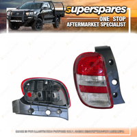 Superspares Left Hand Side Tail Light for Nissan Micra K13 11/2010-11/2014